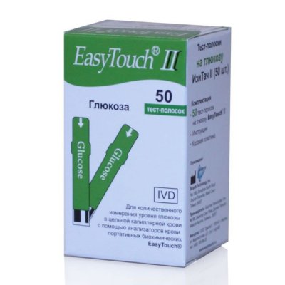 Купить тест-полоски easytouch (изи тач) глюкоза, 50 шт в Богородске