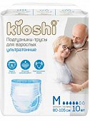 Купить kioshi (киоши) подгузники-трусы для взрослых бумажные, размер m 10 шт в Богородске