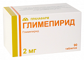 Купить глимепирид, таблетки 2мг, 90 шт в Богородске