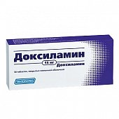 Купить доксиламин, таблетки, покрытые пленочной оболочкой 15мг, 30 шт в Богородске