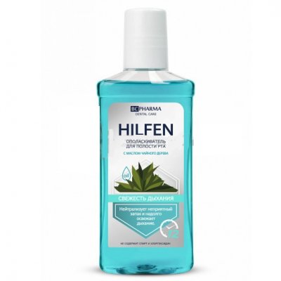 Купить хилфен (hilfen) ополаскиватель полости рта свежесть дыхания с маслом чайного дерева, 250мл в Богородске