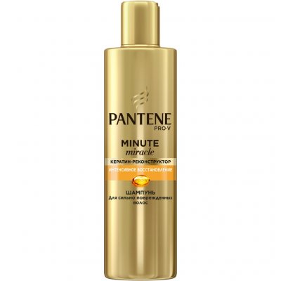 Купить pantene pro-v (пантин) шампунь minute miracle мицелярный интенсивное восстановление волос, 270 мл в Богородске