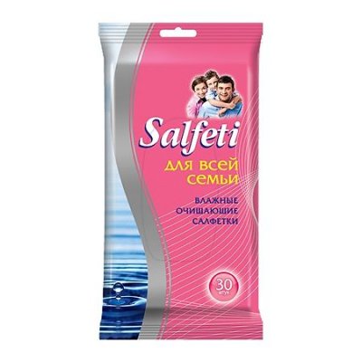 Купить salfeti (салфети) салфетки влажные для всей семьи 30шт в Богородске