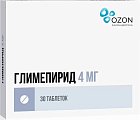 Купить глимепирид, таблетки 4мг, 30 шт в Богородске