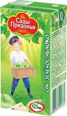 Купить сады придонья сок, зеленое яблоко 125мл (сады придонья апк, россия) в Богородске