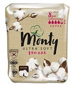Купить monty (монти) ultra soft прокладки супер плюс, 8 шт в Богородске