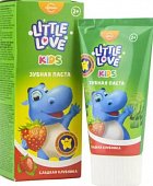 Купить little love (литтл лав) зубная паста детская сладкая клубника 2+, 62 гр в Богородске