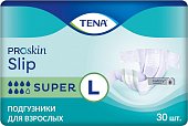 Купить tena proskin slip super (тена) подгузники размер l, 30 шт в Богородске