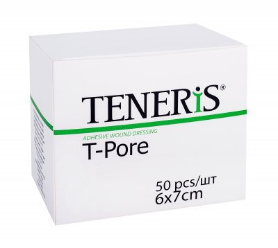 Купить teneris t-pore (тенерис) пластырь нетканный гипоаллергенный 6х7см, 50 шт в Богородске