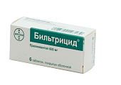 Купить бильтрицид, таблетки, покрытые плёночной оболочкой 600мг, 6 шт в Богородске