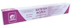 Катетер Фолея Inekta 2-х ходовый однократного применения CH/FR20 латексный с силиконовым покрытием 30мл, 10 шт