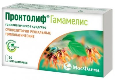 Купить проктолиф гамамелис, суппозитории ректальные гомеопатические, 10 шт в Богородске