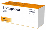 Купить бисопролол, таблетки, покрытые пленочной оболочкой 5мг, 50 шт в Богородске