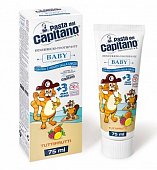 Купить pasta del сapitano (паста дель капитано) зубная паста детская тутти фрутти 3+, 75мл в Богородске