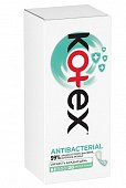 Купить котекс (kotex) прокладки ежедневные антибактериальны экстра тонкие, 20 шт в Богородске