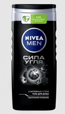 Купить nivea (нивея) для мужчин гель для душа сила угля, 250мл в Богородске