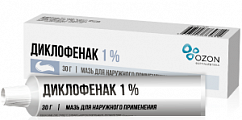 Купить диклофенак, мазь для наружного применения 1%, туба 30г в Богородске