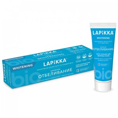 Купить лапика (lappika) зубная паста бережное отбеливание, 94г в Богородске
