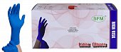 Купить перчатки sfm смотровые нестерильные латексные неопудрен текстурир сверхпрочные размер xl, 25 пар, синие в Богородске