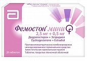 Купить фемостон мини, таблетки, покрытые пленочной оболочкой 2,5мг+0,5мг, 28 шт в Богородске