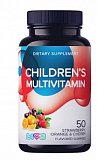 LIVS (Ливс) Комплекс мультивитаминный для детей, пастилки апельсин, клубника и вишня, 50 шт БАД
