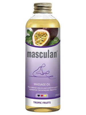 Купить masculan (маскулан) масло массажное расслабляющее тропические фрукты, 200мл в Богородске