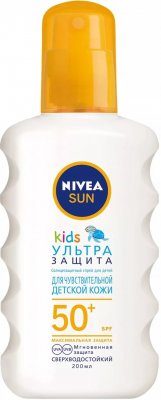 Купить nivea (нивея) sun кидс спрей солнцезащитный ультра защита, 200мл spf-50+ в Богородске