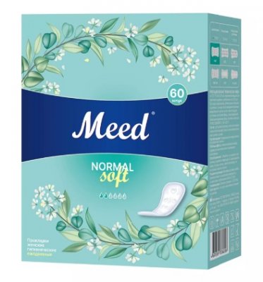 Купить meed normal soft (мид) прокладки ежедневные целлюлозные, 60 шт в Богородске