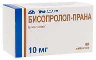 Купить бисопролол-прана, таблетки, покрытые пленочной оболочкой 10мг, 60 шт в Богородске
