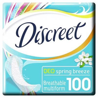 Купить discreet (дискрит) прокладки део весенний бриз 100шт в Богородске
