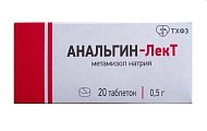 Купить анальгин-лект, таблетки 500мг, 20шт в Богородске