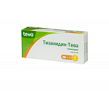 Тизанидин-Тева, таблетки 4мг, 30шт
