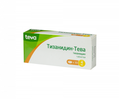 Купить тизанидин-тева, таблетки 4мг, 30шт в Богородске