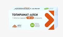 Купить топирамат, таблетки, покрытые пленочной оболочкой 100мг, 30 шт в Богородске