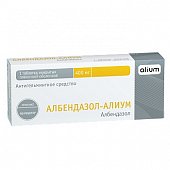 Купить албендазол-алиум, таблетки, покрытые пленочной оболочкой 400мг, 1 шт в Богородске
