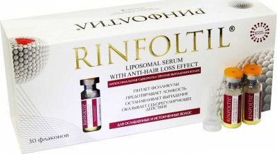 Купить rinfoltil (ринфолтил) липосомальная сыворотка против выпадения для ослабленных и истонченных волос, 30 шт в Богородске