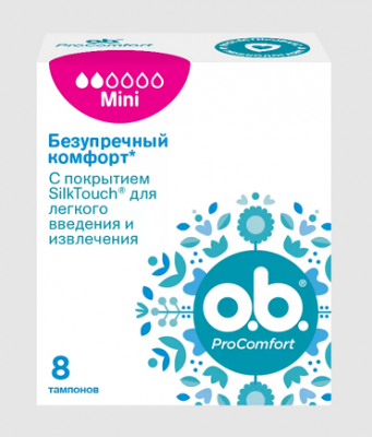 Купить о.b.тампоны про комфорт мини, 8шт в Богородске