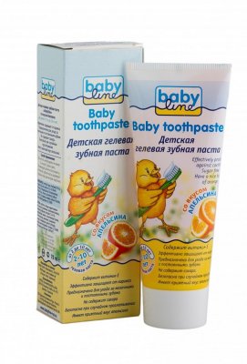Купить babyline (бэбилайн) зубная паста для детей апельсин 2-10лет, 75мл в Богородске