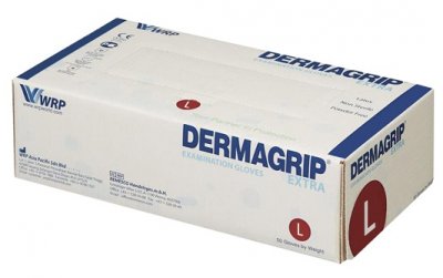 Купить перчатки dermagrip extra смотровые неопудрен размер l 25 пар в Богородске