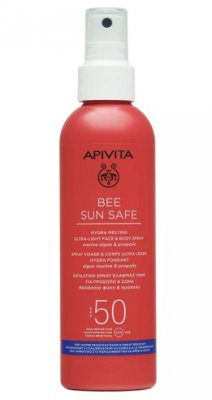 Купить apivita (апивита) bee sun safe спрей для лица и тела ультралегкий солнцезащитный тающий, 200 мл spf50 в Богородске