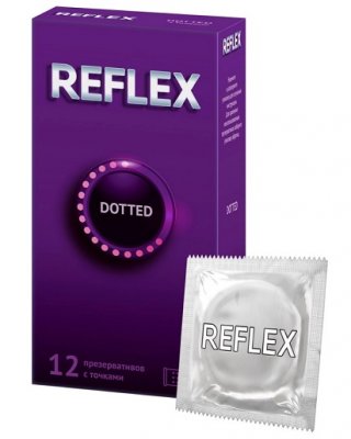 Купить рефлекс (reflex) презервативы с точками dotted, 12 шт в Богородске