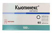 Купить кьюпинекс, таблетки, покрытые пленочной оболочкой 100мг, 60 шт в Богородске