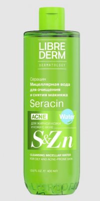 Купить librederm seracin (либридерм) мицеллярная вода для лица для снятия макияжа, 400мл в Богородске