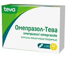 Купить омепразол-тева, капсулы кишечнорастворимые 40мг, 28 шт в Богородске