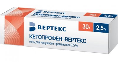 Купить кетопрофен-вертекс, гель для наружного применения 2,5%, 30г в Богородске