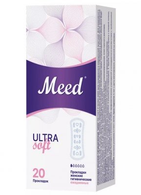 Купить meed ultra soft (мид) прокладки ежедневные ультратонкие, 20 шт в Богородске