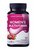 LIVS (Ливс) Комплекс мультивитаминов для женщин, пастилки жевательные вкус фрукты и ягоды, 50 шт БАД
