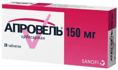 Купить апровель, таблетки покрытые пленочной оболочкой 150мг, 28 шт в Богородске
