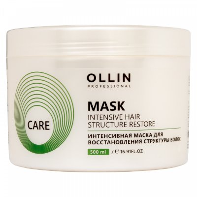 Купить ollin prof care (оллин) маска интенсивная для восстановления структуры волос, 500мл в Богородске