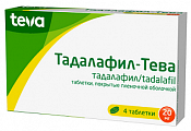 Купить тадалафил-тева, таблетки, покрытые пленочной оболочкой 20мг 4шт в Богородске